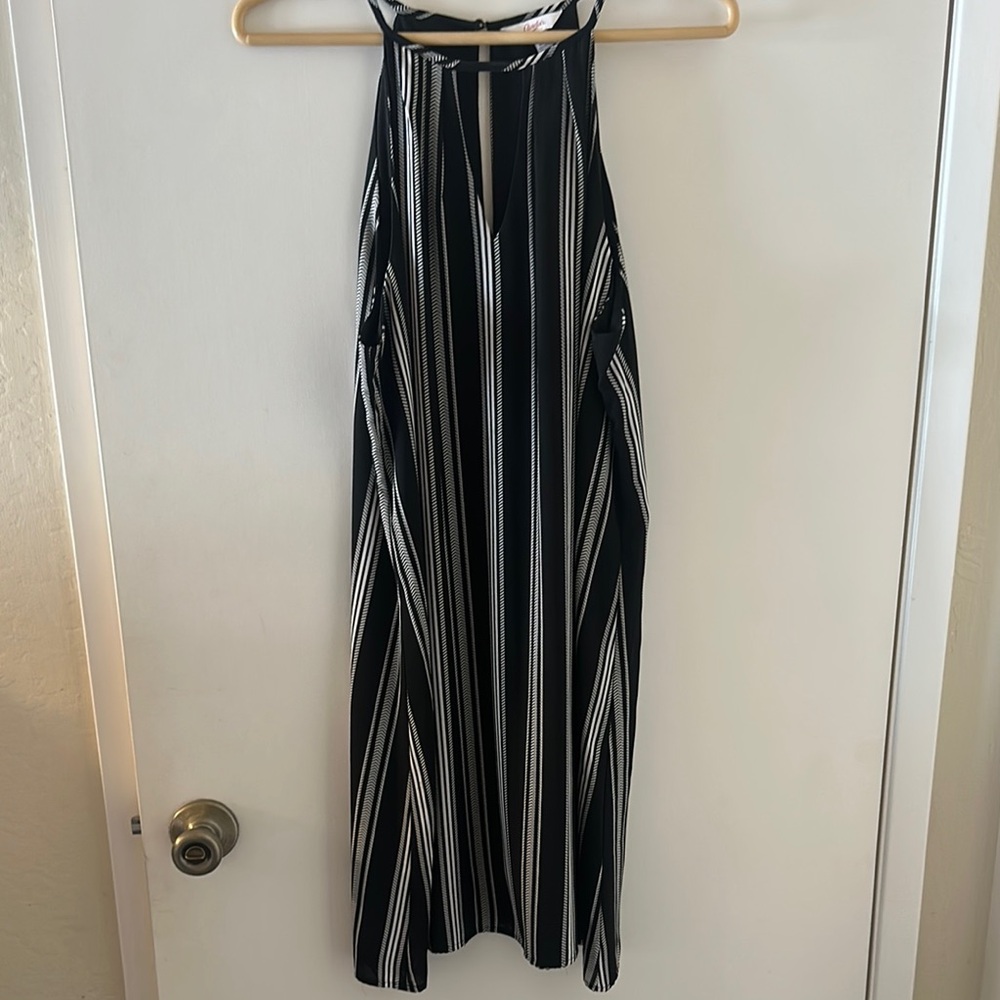 Candie's Black and White Striped Dress